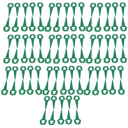 100 pièces Lame de coupe de tondeuse à gazon de remplacement Lames de coupe-bordures portables (vert)
