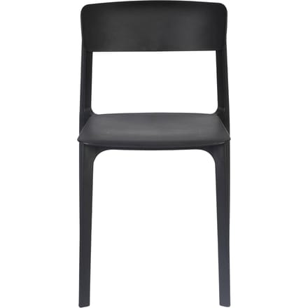 Housecraft Living Clive Tuinstoel/ Eetkamerstoelen Zwart - Set van 4