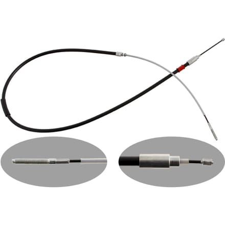 Kabel, parkeerrem FEBI BILSTEIN 28737 links