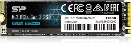 128GB NVMe M.2 PCIe Gen3x4 SSD voorktops en Laptops