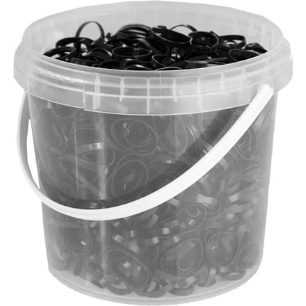 Set van 1800 siliconen manenelastieken Horze Premium