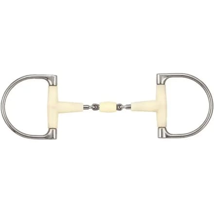 Verdum paardenbit met dubbele scharnier + roller Soyo Happy mouth round D