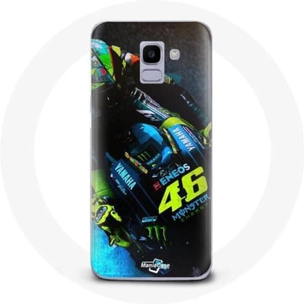 Coque pour Samsung Galaxy A6 2018 Valentino Rossi Pilote de course Moto GP