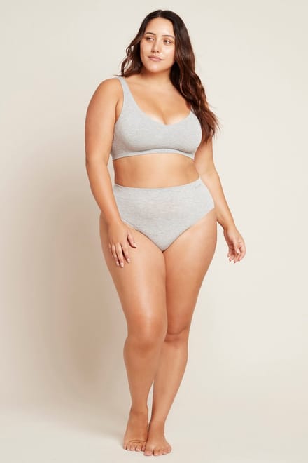 Boody - Bamboe Midi Brief - Lichtgrijs XL