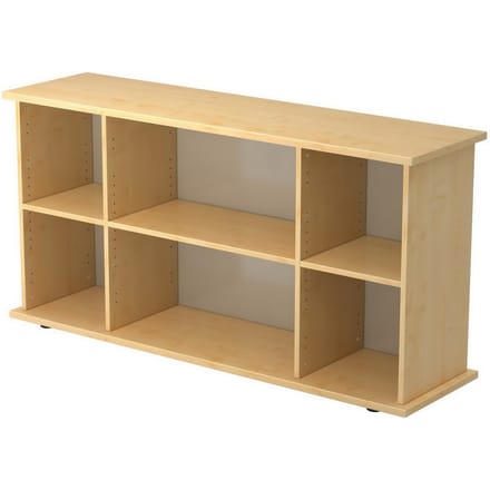 Sideboard TARA, B 1661 x D 448 x H 840 mm, esdoornpatroon