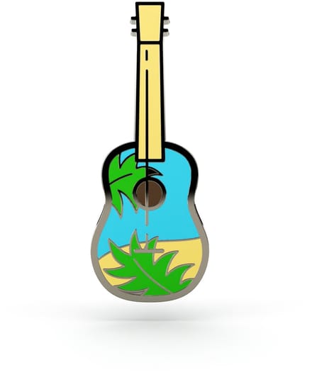 Pinets - Metalen Pronkstuk - Ukulele - Kleurrijk - Pin