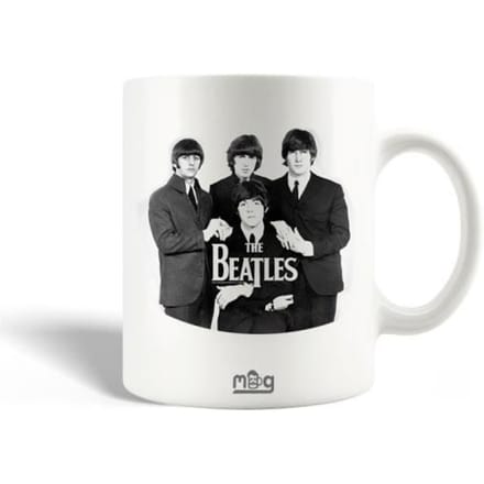 Mug en Céramique The Beatles Groupe Musical Affiche Noir Et Blanc