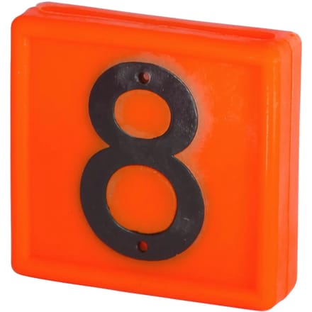 Genummerde markeerkraag om op de armband te schuiven Kerbl N°8 (x10)