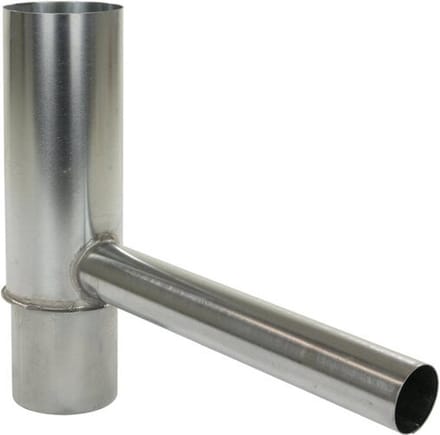 Regenton Vulautomaat / Overloop zink Ø 70/80 mm / Zinken regentonvuller