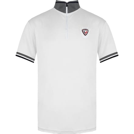 Rossignol Korte Mouw 3/4 Ritssluiting Wit Heren Virage Poloshirt RLEMY04 130