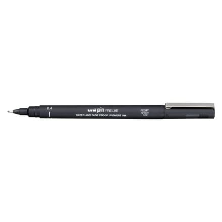 Fineliner Uni-ball Pin 0.4mm zwart