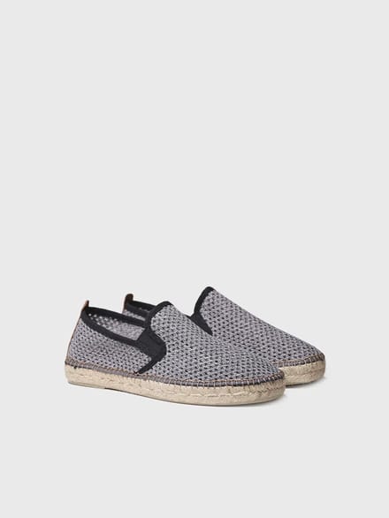 Espadrille voor heren met geperforeerde stof | DIDAC