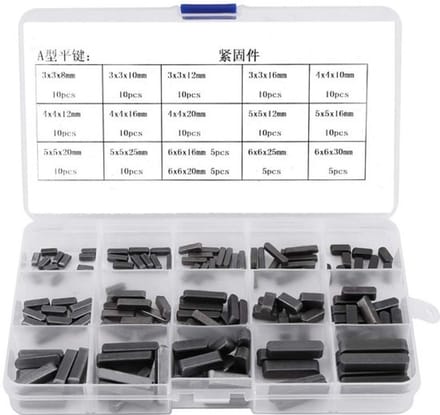 Store_9 - Ronde Ended Feather Key Set - 140 stuks - Hoogwaardige