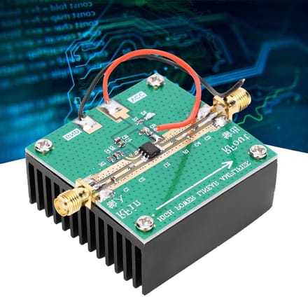 RF Eindversterker - Versterker PCB - Signaal Versterken - Groot Koellichaam - 6 Volt - Zilver