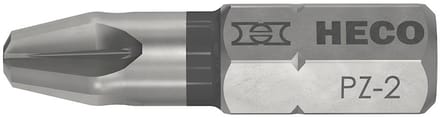Heco - Drive-Bits - Pozidrive 2 - 25mm Blister verpakking 2 stuks