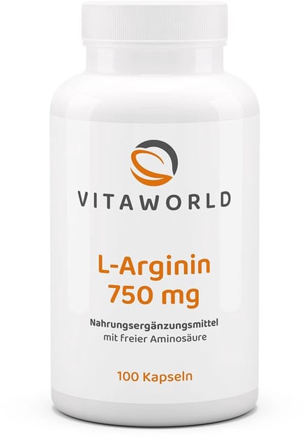 Vitaworld L-arginine 750mg 100 capsules