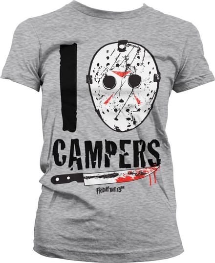 Friday the 13th I Jason Camp ers Girly Tee dames-T-shirt Heather-Grey