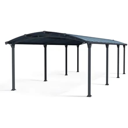 Palram |canopia - Carport Arcadia - Enkel - Donkergrijs/brons - 863x360cm