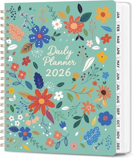Dagelijkse A5 Planner met Dagindeling voor het Jaar 2026