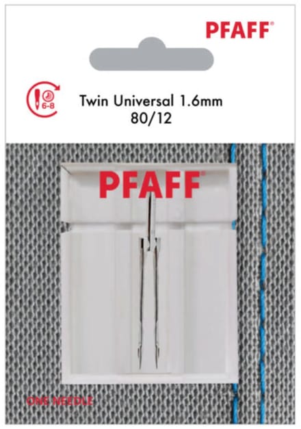 Pfaff Tweelingnaald Universal / 80 / 1.6mm (1 stuk) Naalden