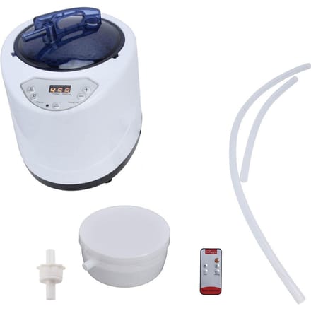 1000W Sauna Stoompot Machine Draagbare Sauna Stoomgenerator Fumigatie Machine voor Thuis SpaAU UK Plug white