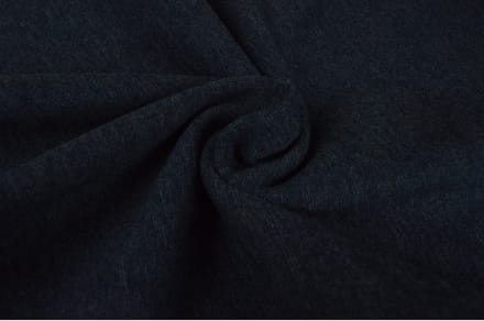Boordstof Effen - Donker jeans melange - 1 meter - Per meter