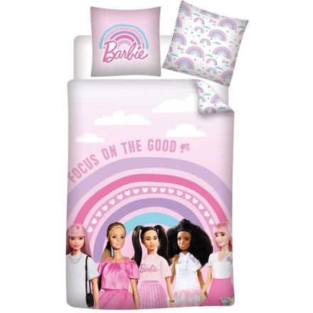 Barbie Dekbedovertrek Focus - Eenpersoons - 140 x 200 - Katoen