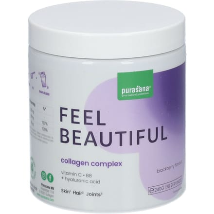 Purasana® Feel Beautiful Collagen Blackberry Flavour 240 Poeder