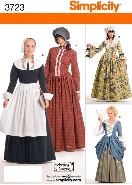 Dameskostuum Patroon - Naaipatroon - Kleding Maken - Meerdere Looks - Maten 14-22 - Wit