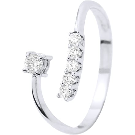 Sieraden ring Diamonds 0,15 Cts White Gold