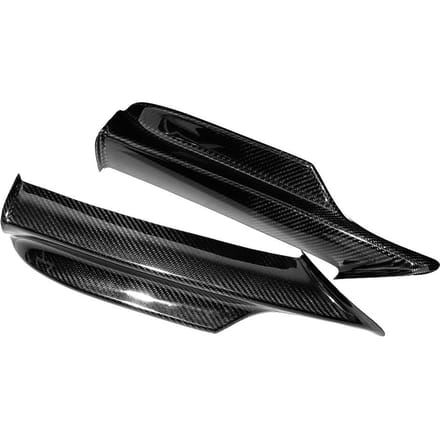 Lèvre de spoiler de pare-chocs avant en fibre de carbone convient pour Série 3 E90 E91 06 08 black