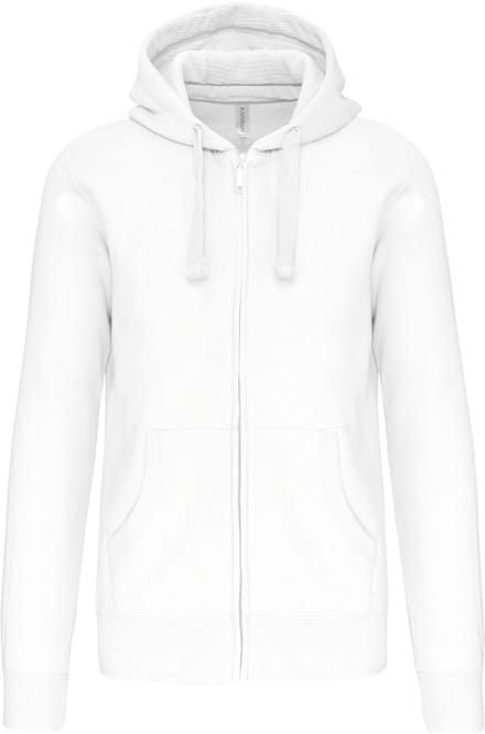 Kariban Hooded Sweater Met Rits K454 - White - L