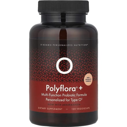 D'adamo, Polyflora® + O, Multifunctionele Probiotische Formule, 120 Veggie Capsules