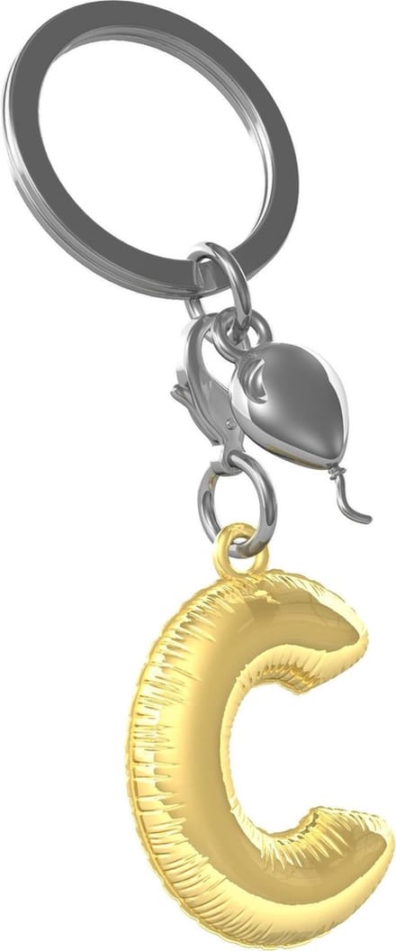 Metalmorphose Initialen Alfabet Sleutelhanger Letter C