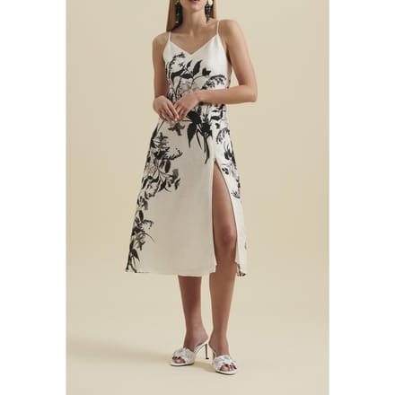 Anne Fontaine Gixane Black/white Größe: 44 | Midikleider Outlet | Damen | Schwarz