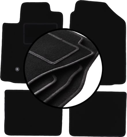 Complete set veloursmatten voor: Pontiac Vibe hatchback (2003-2008)