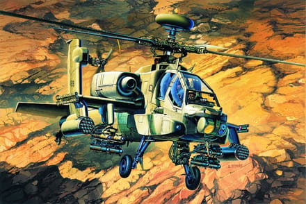 Academy Modelbouwpakket Vliegtuigen - 12262 Boeing AH-64A Apache - Amerikaanse Helikopter Plastic - 1:48 - Modelbouw