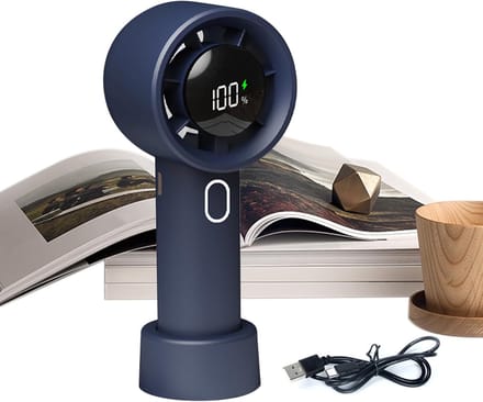 Handventilator - Draagbare Handventilator Koeling,Batterijgevoed Luchtkoeler Gadget voor Slaapkamer Reizen Buiten