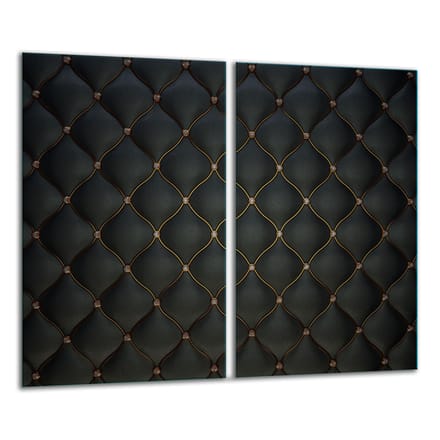 TMK ArtDeko - Snijplank - 2x 30x52 cm - Zwart - Gehard Glas