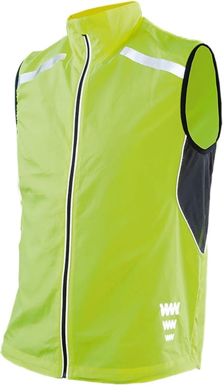 Wowow Dark Reflectievest 5.0 Fietsjas - Maat L  - Mannen - geel/zwart/zilver