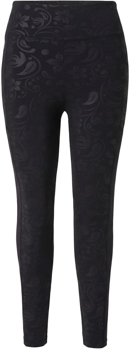 Ulla Popken - Dames - Sportleggings hoge taille snel drogend - Zwart - Maat 58+