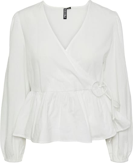 PIECES - PCMILLA LS WRAP TOP - Dames - Blouses