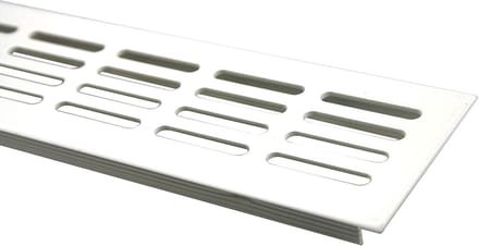 Aluminium Ventilatorrooster met Achterflens voor Continue Ventilatie