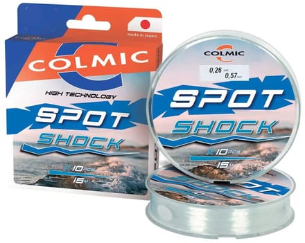Colmic Spot Shock Taps Toelopende Onderlijn 15 M Transparant 0.200-0.470 mm