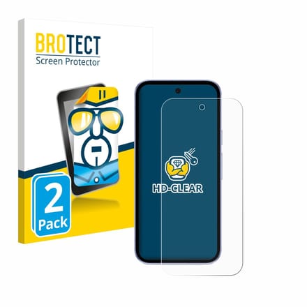 BROTECT - Screenprotector voor Google Pixel 9a - Folie Beschermfolie transparant 2 Stuks