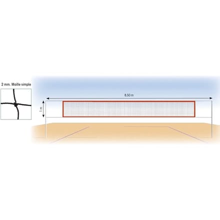 Beachvolleybalnet 2 mm polyamide Tremblay