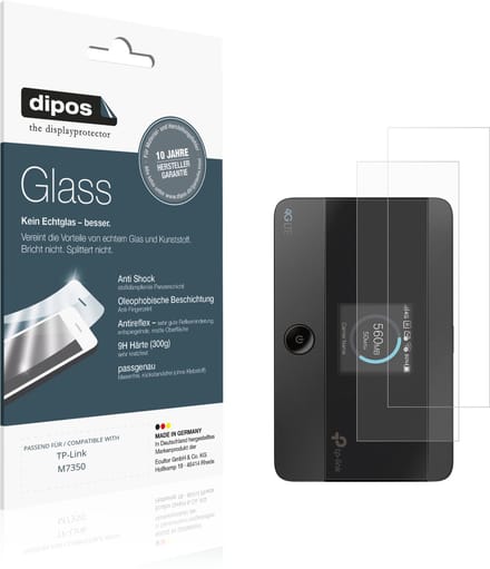 dipos – 2x Matte Pantserfolie geschikt voor TP-Link M7350 | 9H Screenprotector