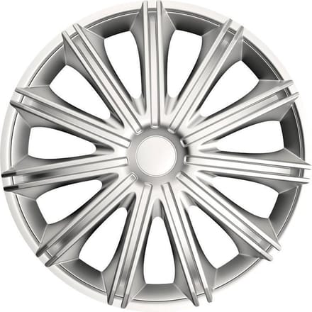 AutoStyle 4-Delige Wieldoppenset Nero 18-inch zilver