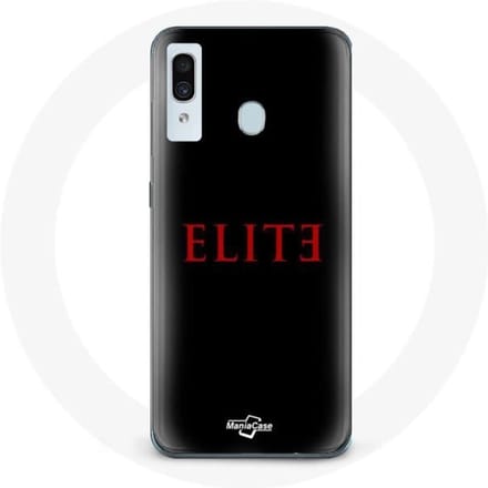 Case voor Samsung Galaxy A30 Elite Seizoen 5 Rood Logo Zwarte Achtergrond