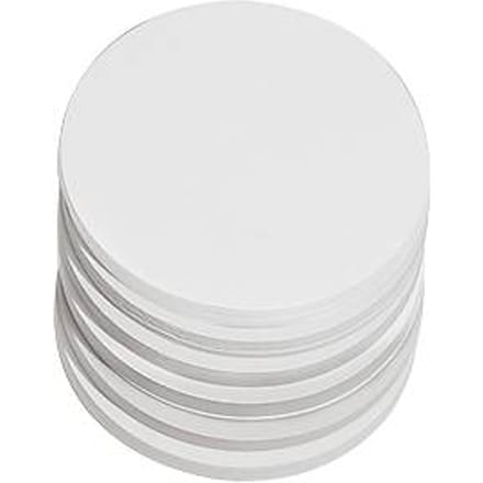 Presentatiekaartjes, rond, Ø 95 mm, 250 st., wit